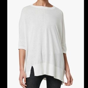 All Saints Della Linen Blend Top